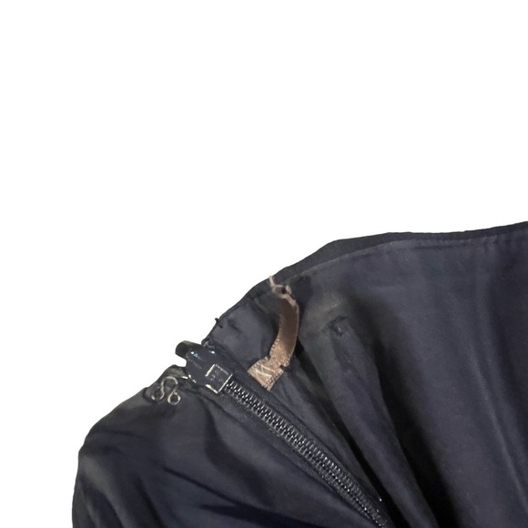 White by Vera Wang Navy Bridesmaid One Shoulder Chiffon Dress Style VW360274 - Picture 11 of 13